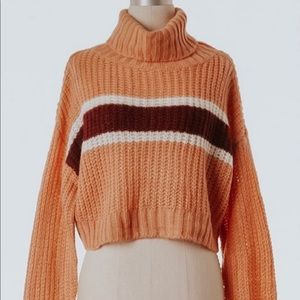 Crop turtle neck sweater! Tags still on